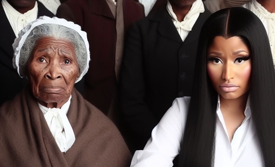 AI Photo of Nicki Minaj with Harriet Tubman